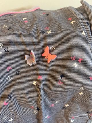 Pijama Massana Gris y Rosa Mariposas