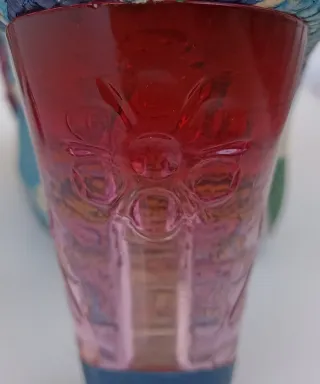 Zapatos de salón diseño floral tacón transparente