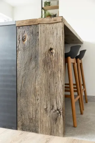Muebles de Cocina Madera y Piedra