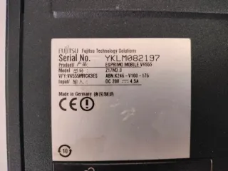 Portátil Fujitsu YKLM082197 Plata/Negro