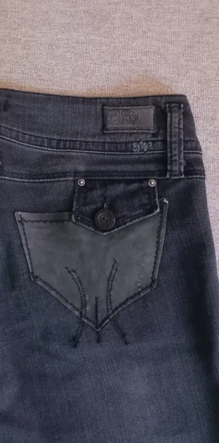 Pantalón largo Fornarina gris oscuro talla 38