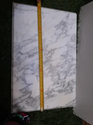 Encimera de mármol blanco