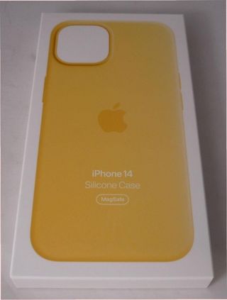 Funda iPhone 14 Silicona MagSafe Amarilla