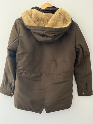 Anorak Zara Mujer Verde Oliva