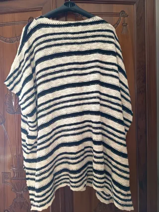Jersey MNG rayas beige y negro talla única