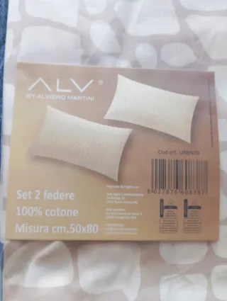Set 2 federe Alviero Martini 100% cotone 50x80