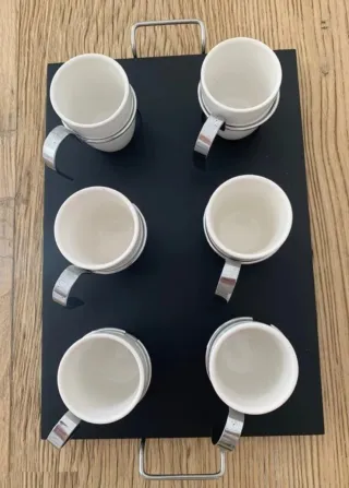 Juego 6 Tazas porcelana Gallega