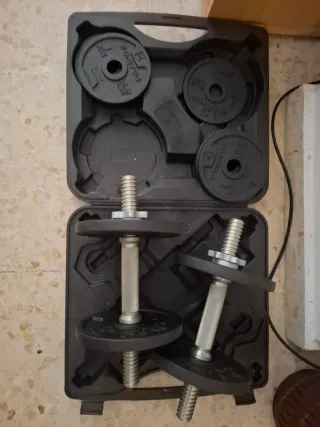 Kit Mancuernas Ajustables 20kg decathlon