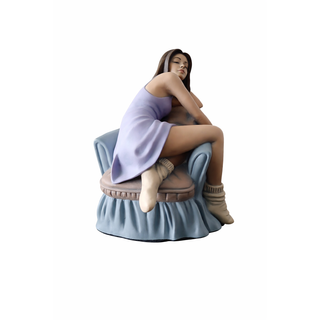 Figura Lladró Mujer Sentada E. Fernández