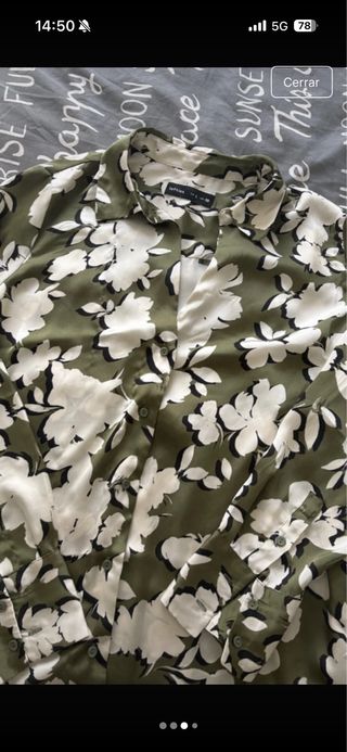 Blusa Lefties Estampada Flores Talla L