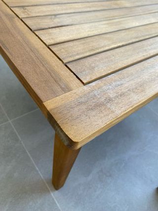Mesa de madera para jardín / terraza