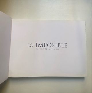 Lo imposible: El libro de la película