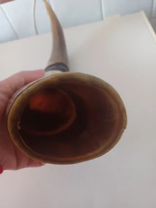 Corno africano dipinto a mano
