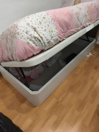 Letto con cassettiera ribaltabile laterale 90x190