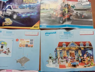 Folletos montaje Playmobil y propaganda