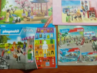 Folletos montaje Playmobil y propaganda