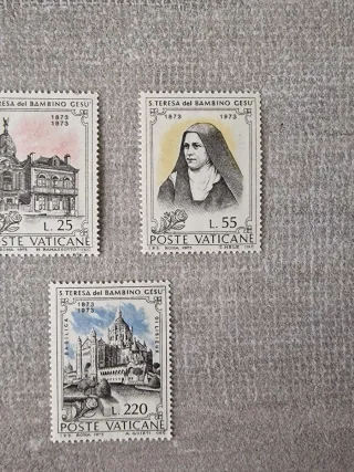 Serie 3 Francobolli Poste Vaticane 1973