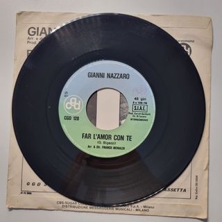Gianni Nazzaro 45 Giri Miracolo d'amore