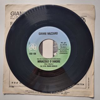 Gianni Nazzaro 45 Giri Miracolo d'amore