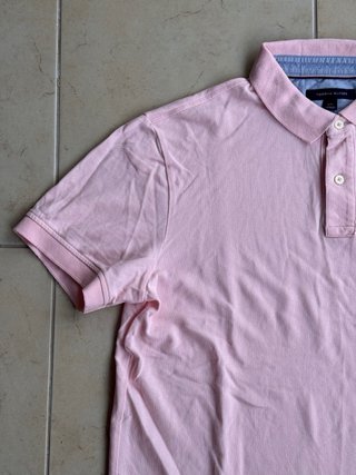 Polo Tommy Hilfiger Uomo Taglia L Rosa