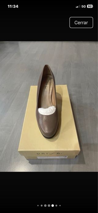 Zapatos Unisa Salón Beis Tostado Nuevos