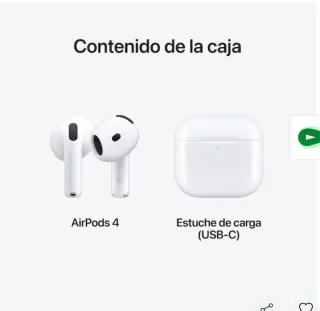 Airpods 4 Apple Oficial Blancos