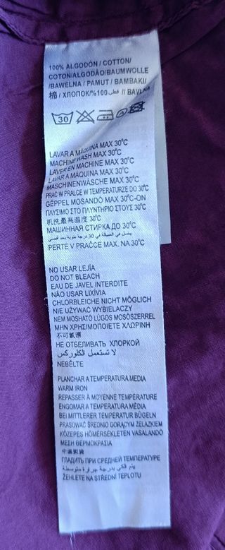 Falda Midi Cortefiel Burdeos Bordado Talla 46