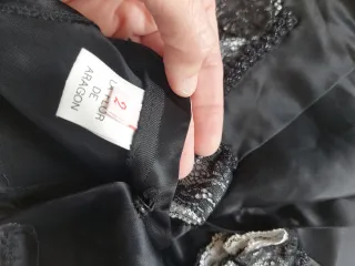 Blusa Baturra Niña Negra y Blanca