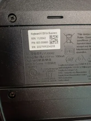 2 Teclados Logitech Negros K120