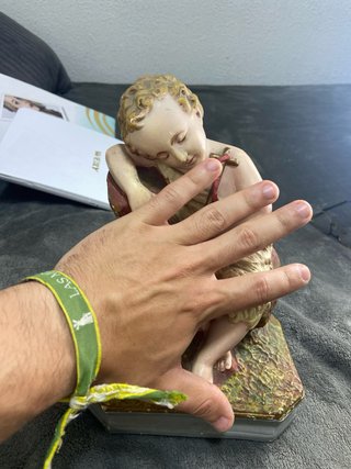 Niño Jesús durmiendo con cordero