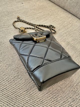 Bolso Cadena Acolchado Negro