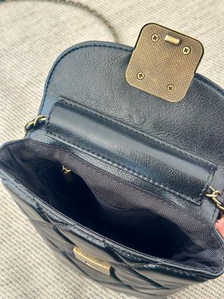 Bolso Cadena Acolchado Negro