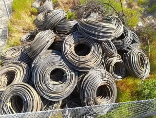 Tubería Platmesur 20/4 con goteros Netafim 4l/h