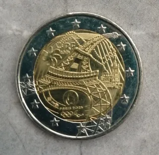 2 € Conmemorativa Francia 2024 Torre Eiffel