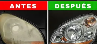 Limpiador faros de coche