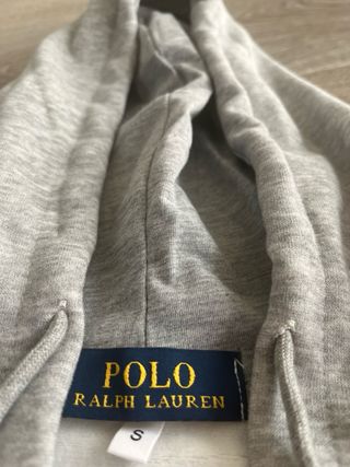 Sudadera cremallera Polo Ralph Lauren gris talla S