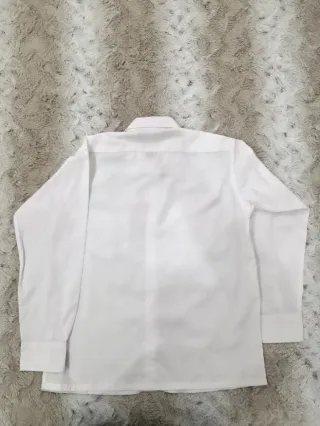 Camicia bianca bambino maniche lunghe 10-11 anni