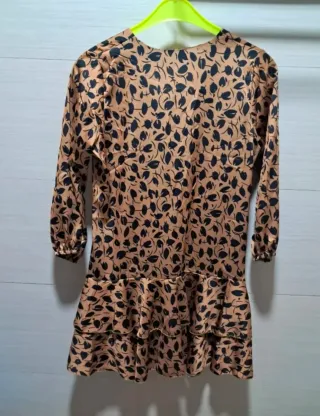 Vestido corto satinado estampado Laura Jiménez