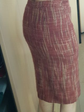 Gonna Zara bordeaux melange taglia S/XS