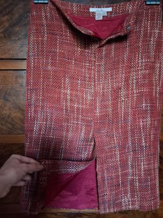 Gonna Zara bordeaux melange taglia S/XS