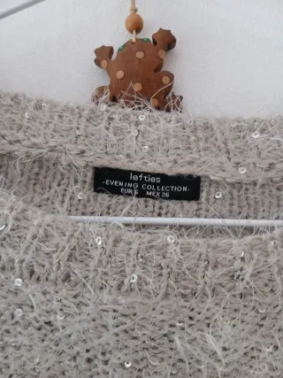 Jersey Lefties Talla S/M Brillante Gris Perla