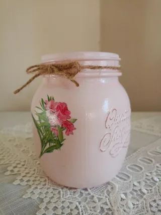 Barattolo sbeccato rosa