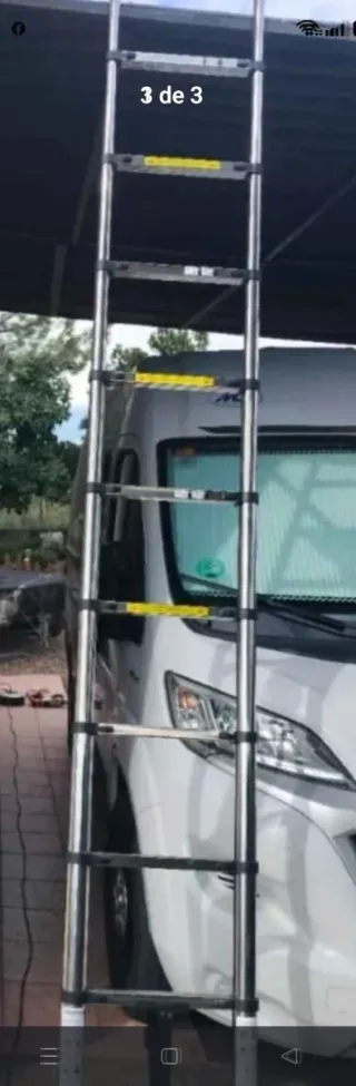 Escalera telescópica aluminio