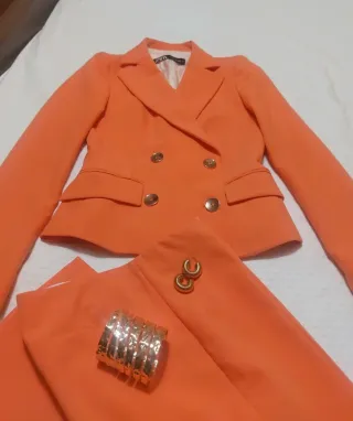Traje Zara Blazer y Pantalón Talla XS