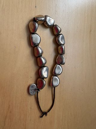 Pulsera Cuentas Plata con Charm