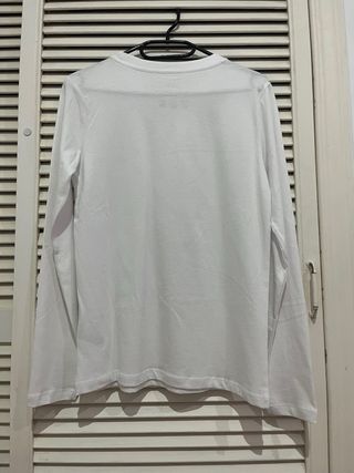 Camiseta Top Básica BlancaManga Larga Primark 2XS