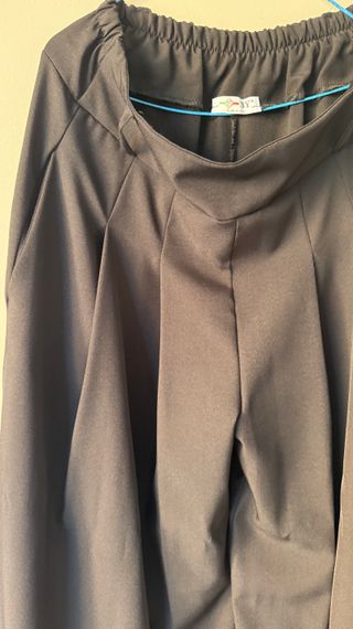 Pantalones anchos negros talla única