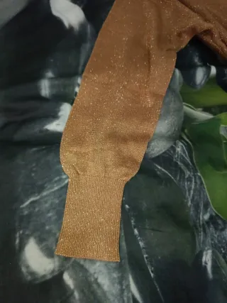 Vestido BELCCI Talla Única Beige Dorado Brillante