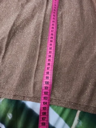 Vestido BELCCI Talla Única Beige Dorado Brillante