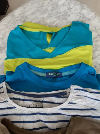Lote 5 Camisetas Manga Corta Talla S/M